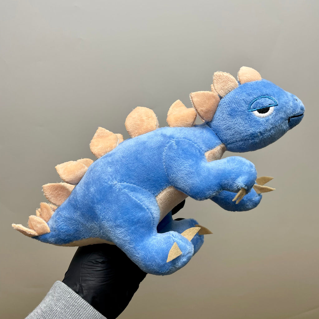 Elbo - Mini peluche de estegosaurio azul