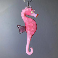 2022 Ornament Drop: Florin Glass - Pink Seahorse