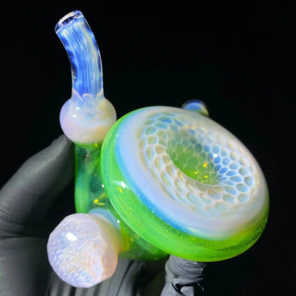 Beak Glass - Slyme & Blossom Faceted Honeycomb Sherlock