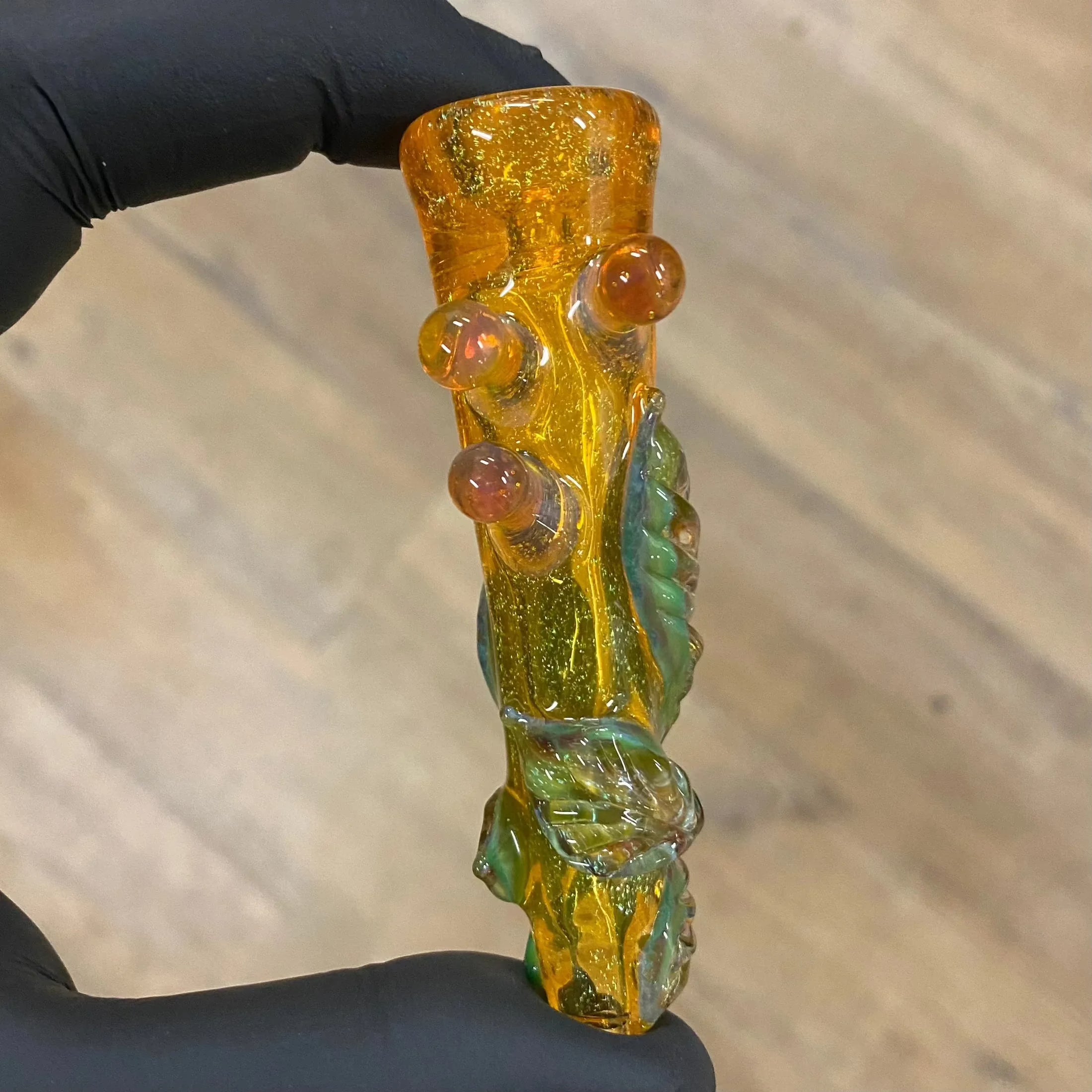 Mr. Gray - Green Dichro Leaf Chillum