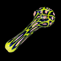 Hoffman Glass - Green Funky Leopard Spoon