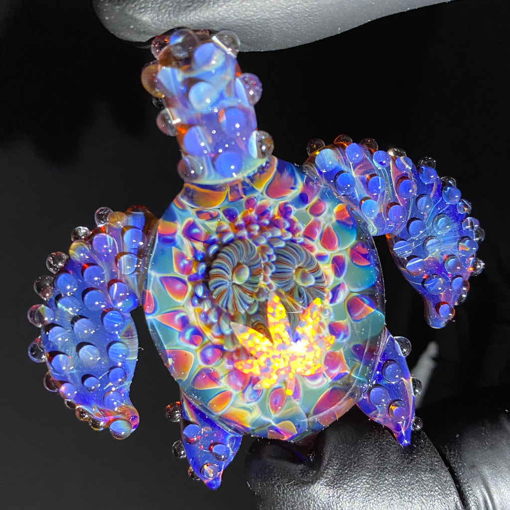 Paul Katherman - Opal Pot Leaf Coral Reef Pendant