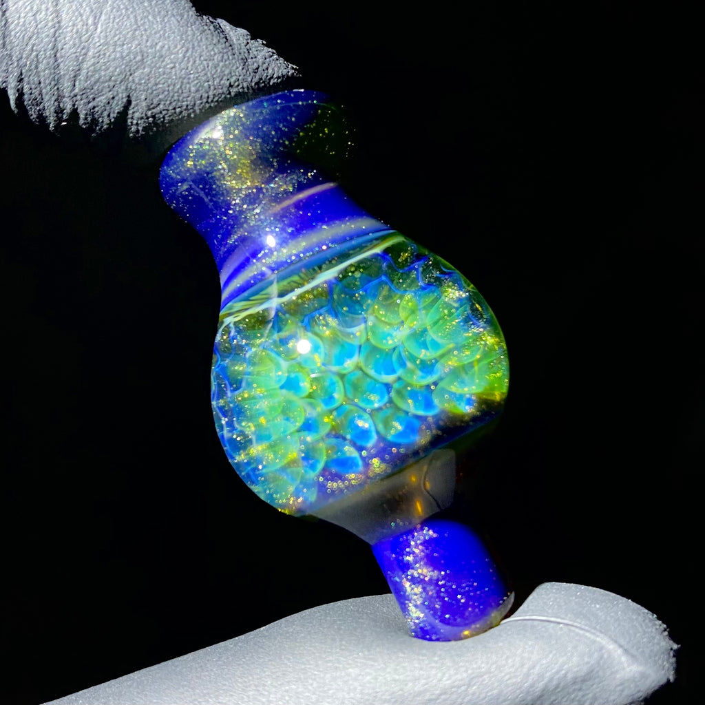 Beak Glass  -  Mystery Aventurine Bubble Cap