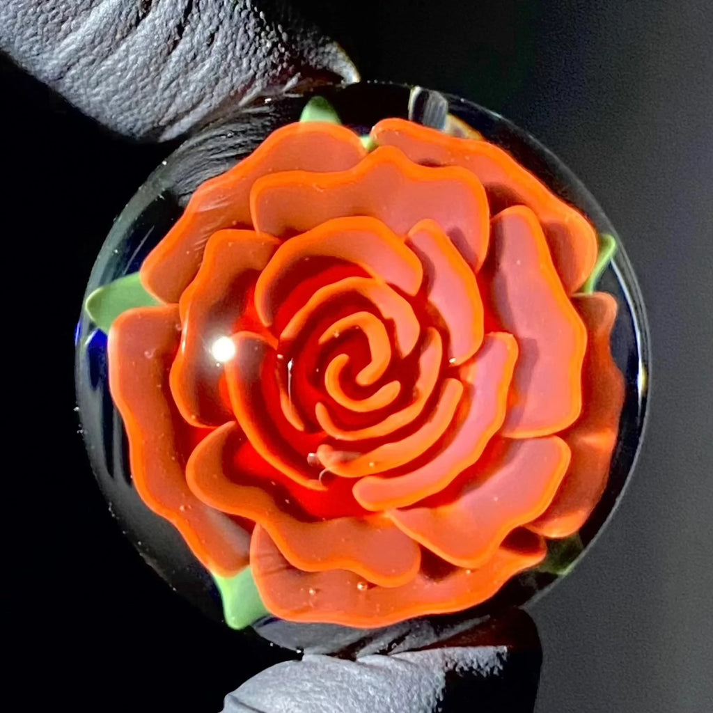 Florin Glass - Mármol rosa roja grande
