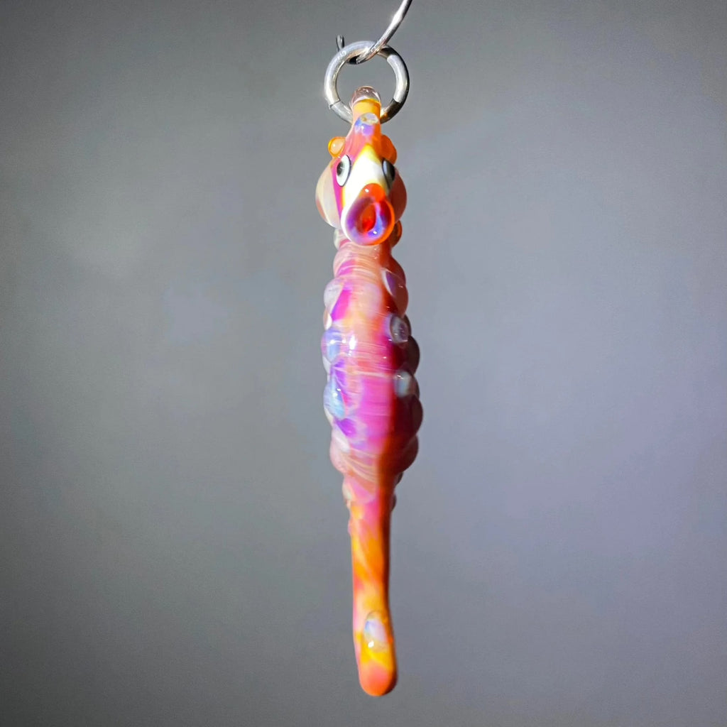 2022 Ornament Drop: Florin Glass - Amber Purple Seahorse