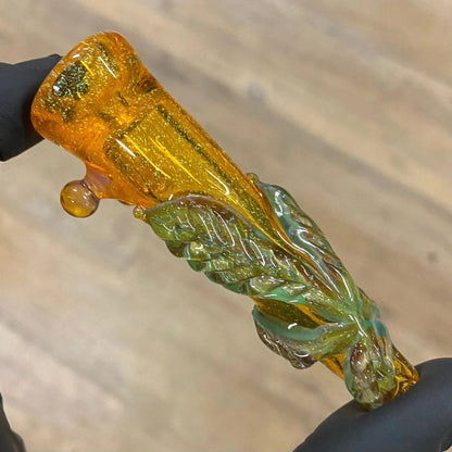 Mr. Gray - Green Dichro Leaf Chillum