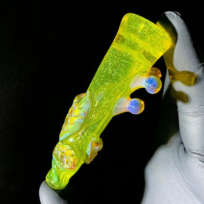 Mr. Gray - Green Dichro Leaf Chillum