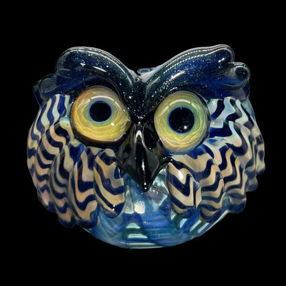 I Love Frank - Blue Wrap & Rake Owl Pipe