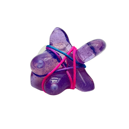 Glass By Ariel - Pink Slyme & Lotus Bust Pendant