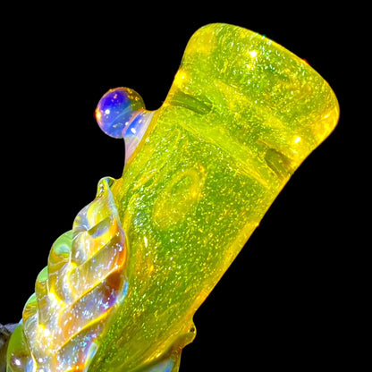 Mr. Gray - Green Dichro Leaf Chillum
