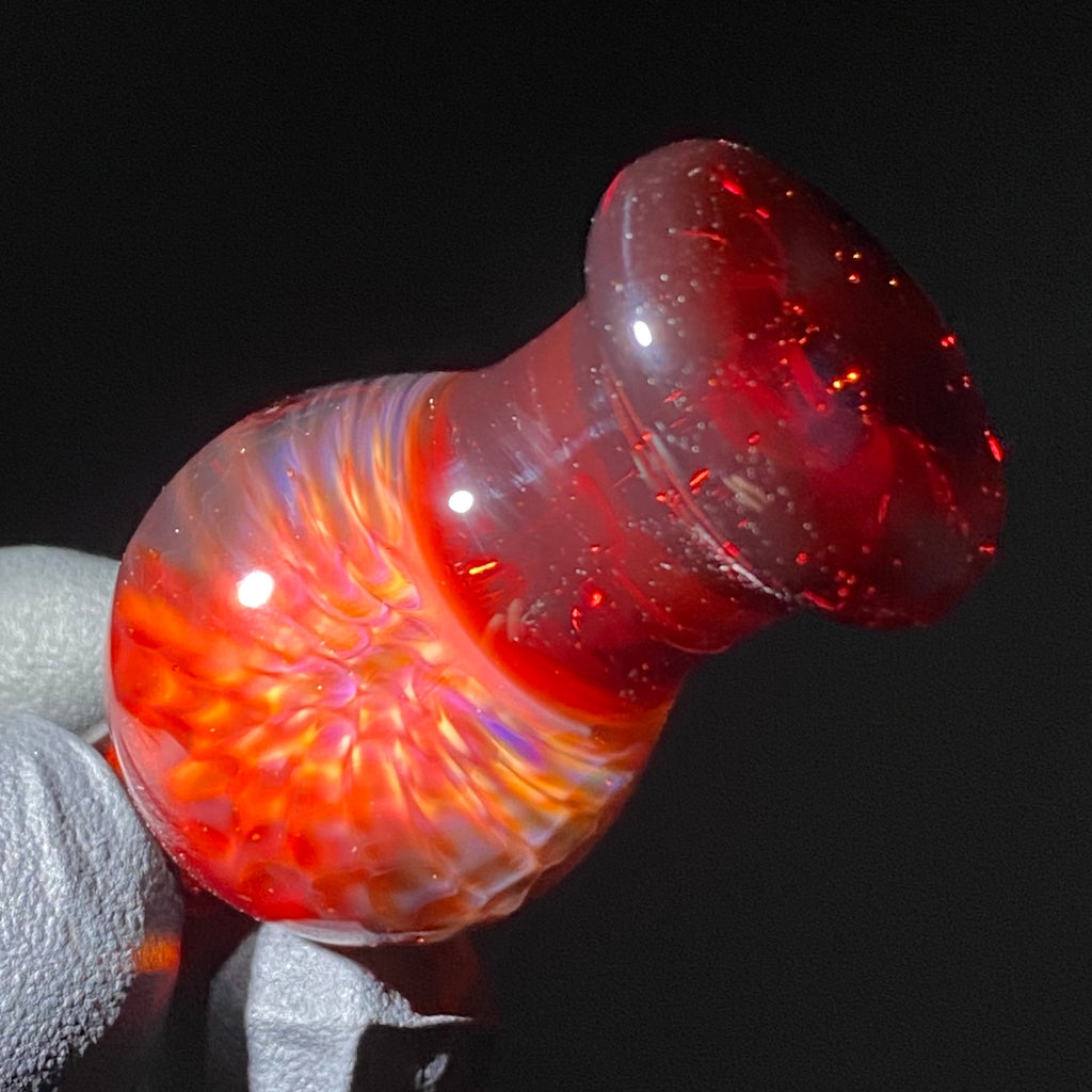Beak Glass  -  Pomegranate Bubble Cap