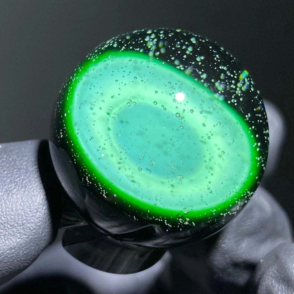 One Trick Pony - Green Stardust & Blu-V Marble Spinner Cap (UV)