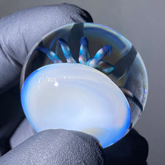 Florin Glass - Mármol araña mediano secreto blanco y óxido