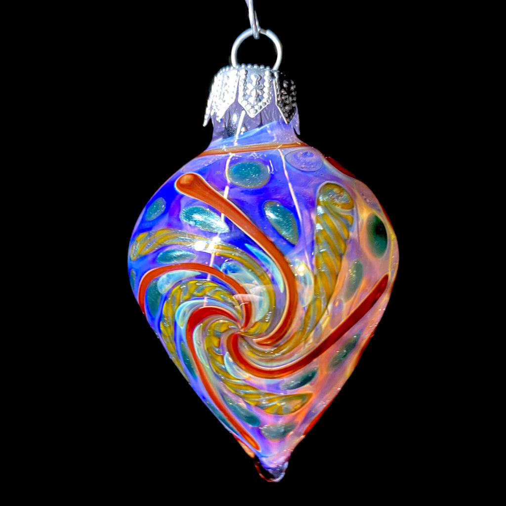 Holiday Ornament Collection: Firekist - Red Flower Inside Out Ornament