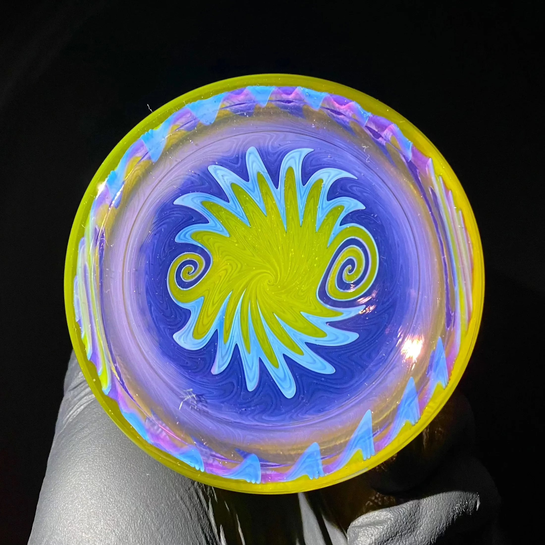 Erik Anders - Fully Worked Purple And Green Wig Wag Cup