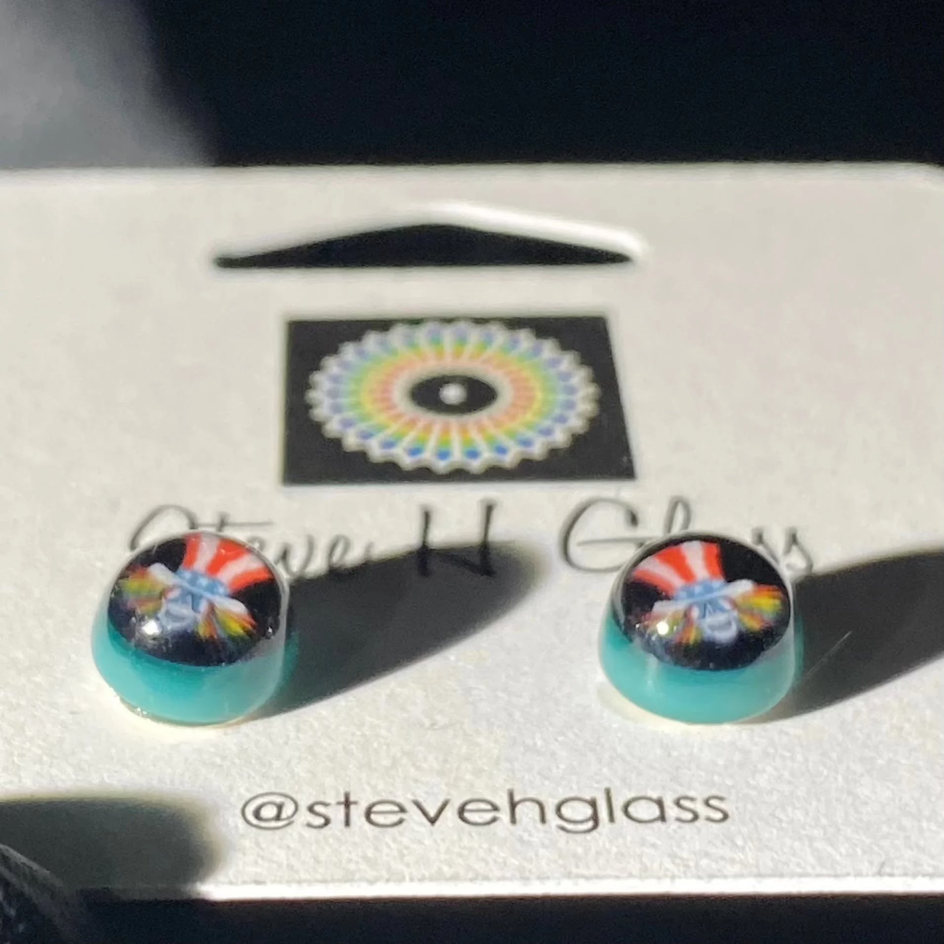 Steve H - Teal Uncle Sam Milli Stud Earrings