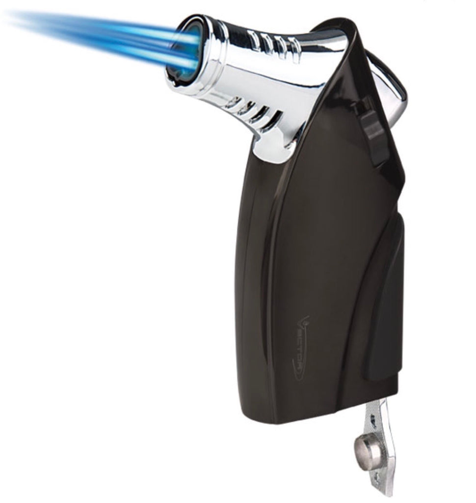 Vector - Sparkle Black Iron Fist Torch Lighter