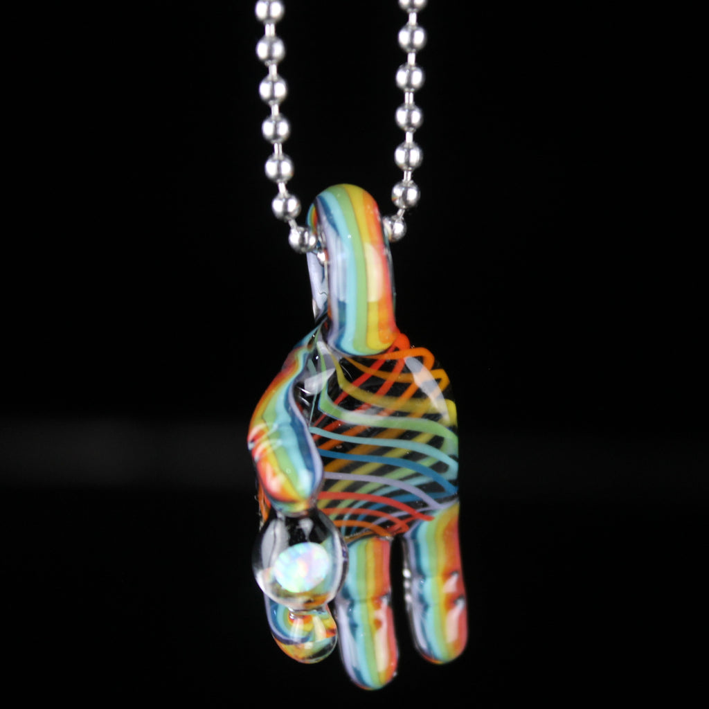 Goober Gabe - Rainbow Linework Opal Pinch Mini Pendant