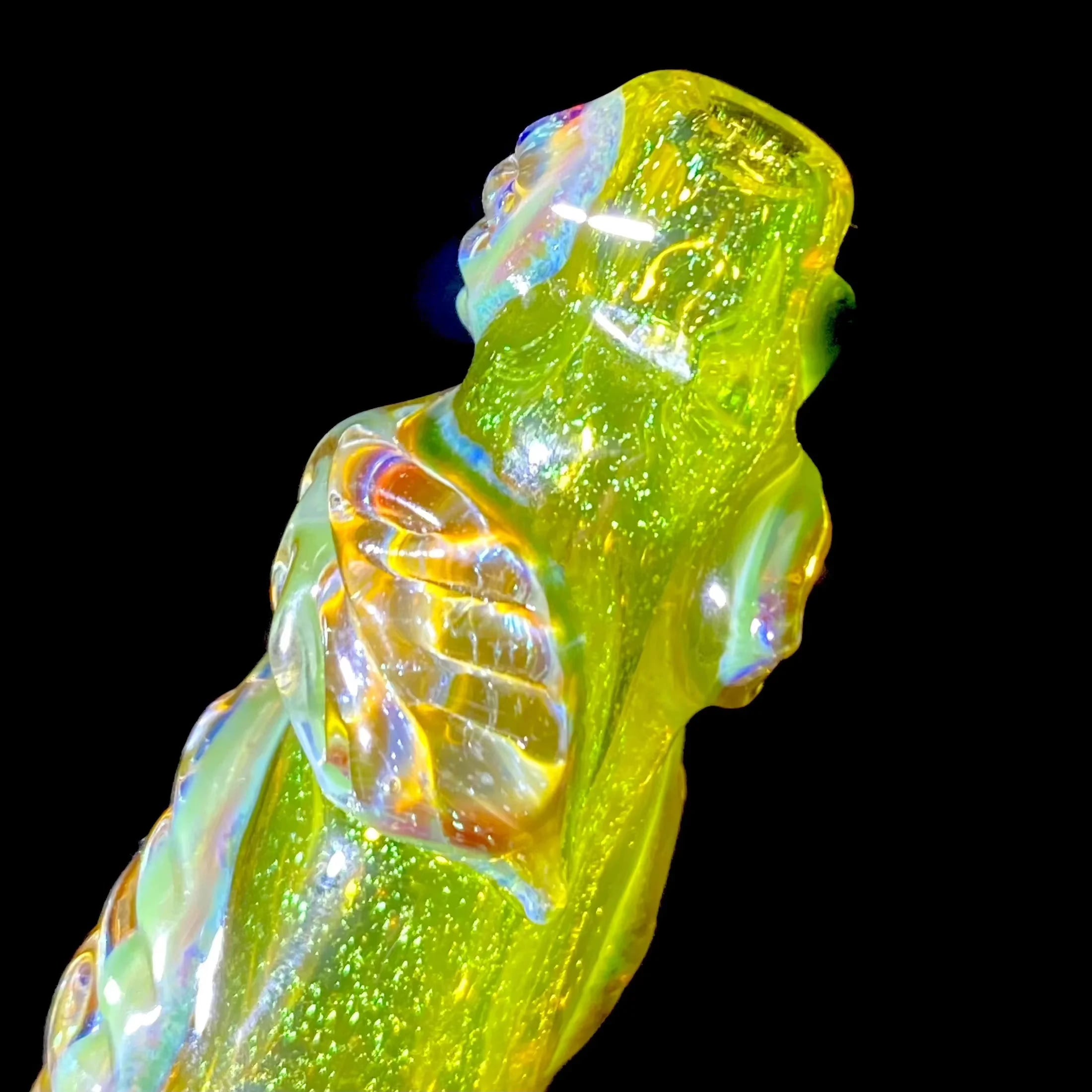 Mr. Gray - Green Dichro Leaf Chillum