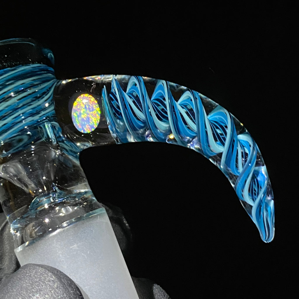 Pho Sco - Blue Retti & Heavy Blue Stardust Horned Opal 18MM Slide
