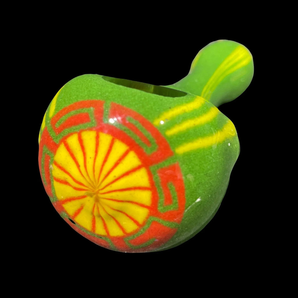 Hoffman Glass - Green, Red, & Yellow Mini Caesar Spoon