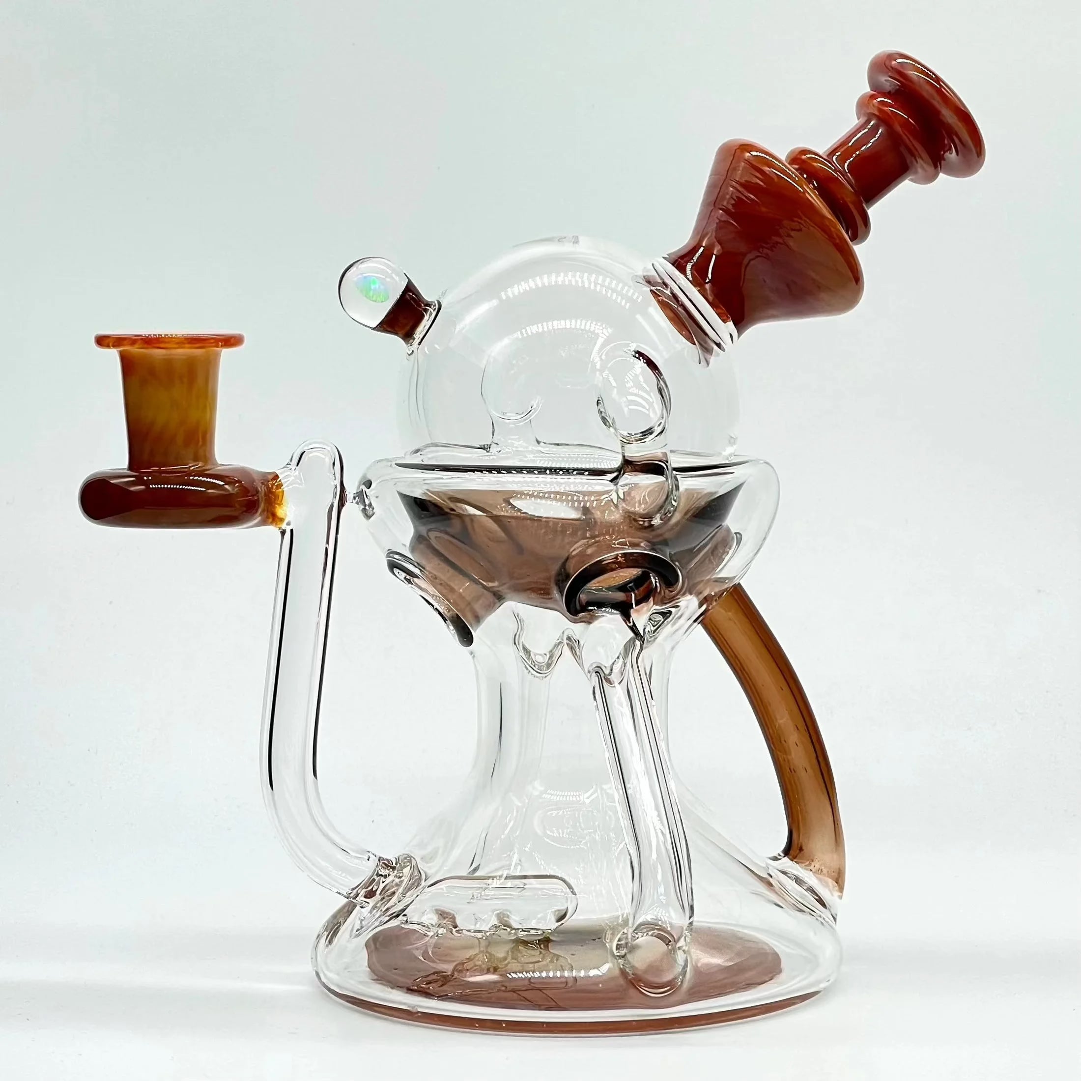 Lid Glass - Persimmon Strike & Sienna Brown Lidcycler