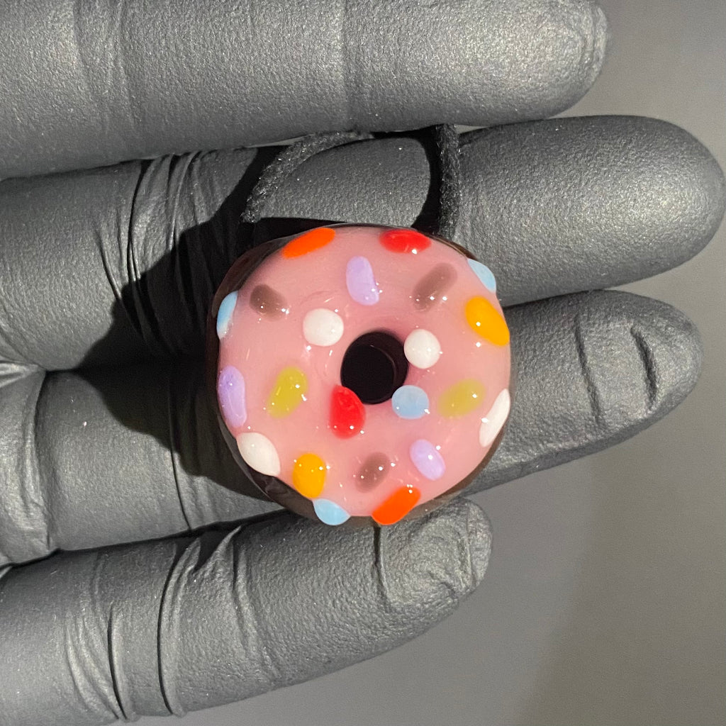 KGB "Glazed" - Chocolate & Strawberry Sprinkle Donut Pendant