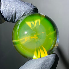 Florin Glass - Medium Citrine Dragonfly Marble