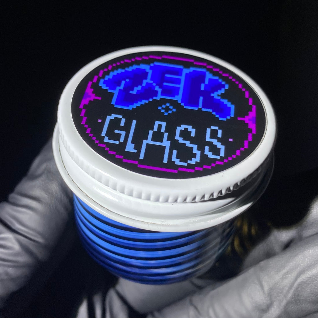 Zek Glass - Blossom & Black Baller Jar