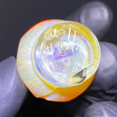 One Trick Pony - Faceted NS Yellow Marble Spinner Cap