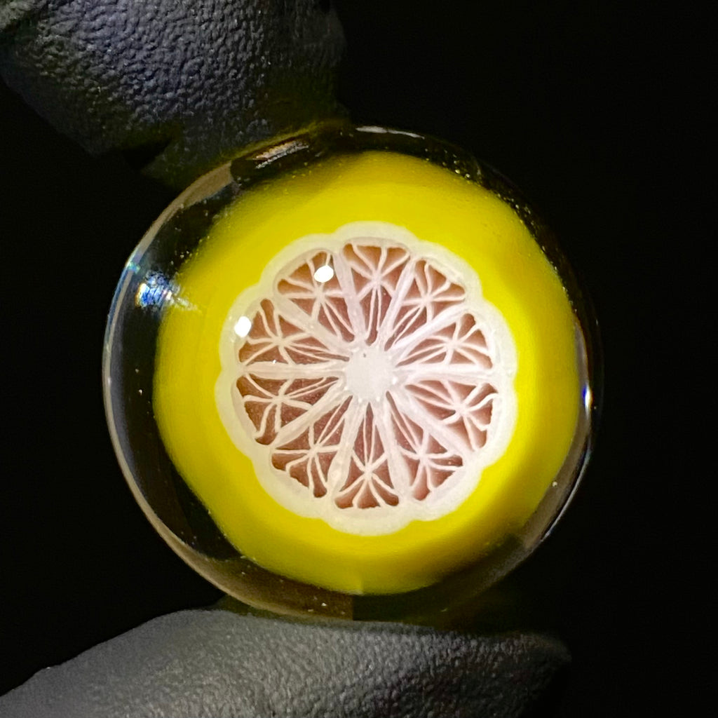 Lyons Glass - Grapefruit Inception Marble