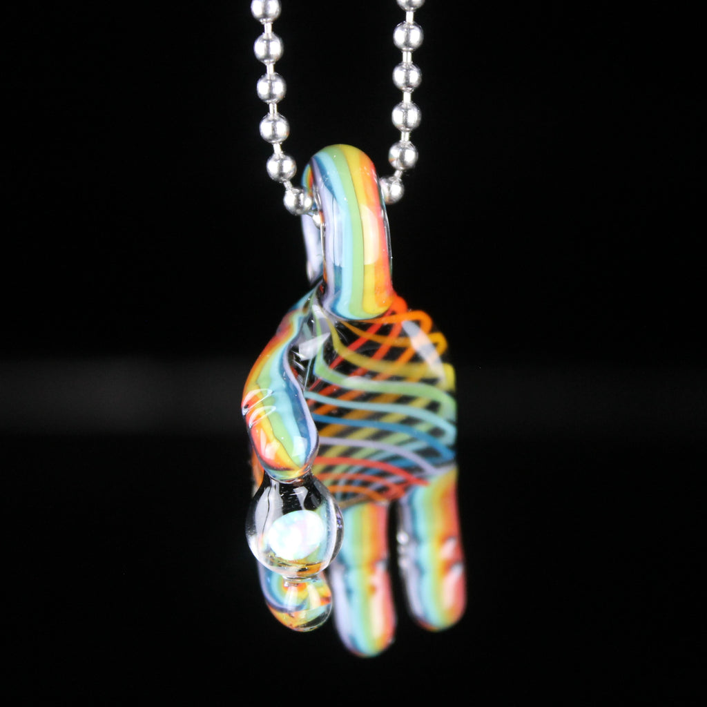 Goober Gabe - Rainbow Linework Opal Pinch Mini Pendant