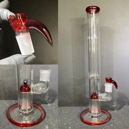 OJ Flame - Light Red Elvis 16" 4 Arm Straight Tube
