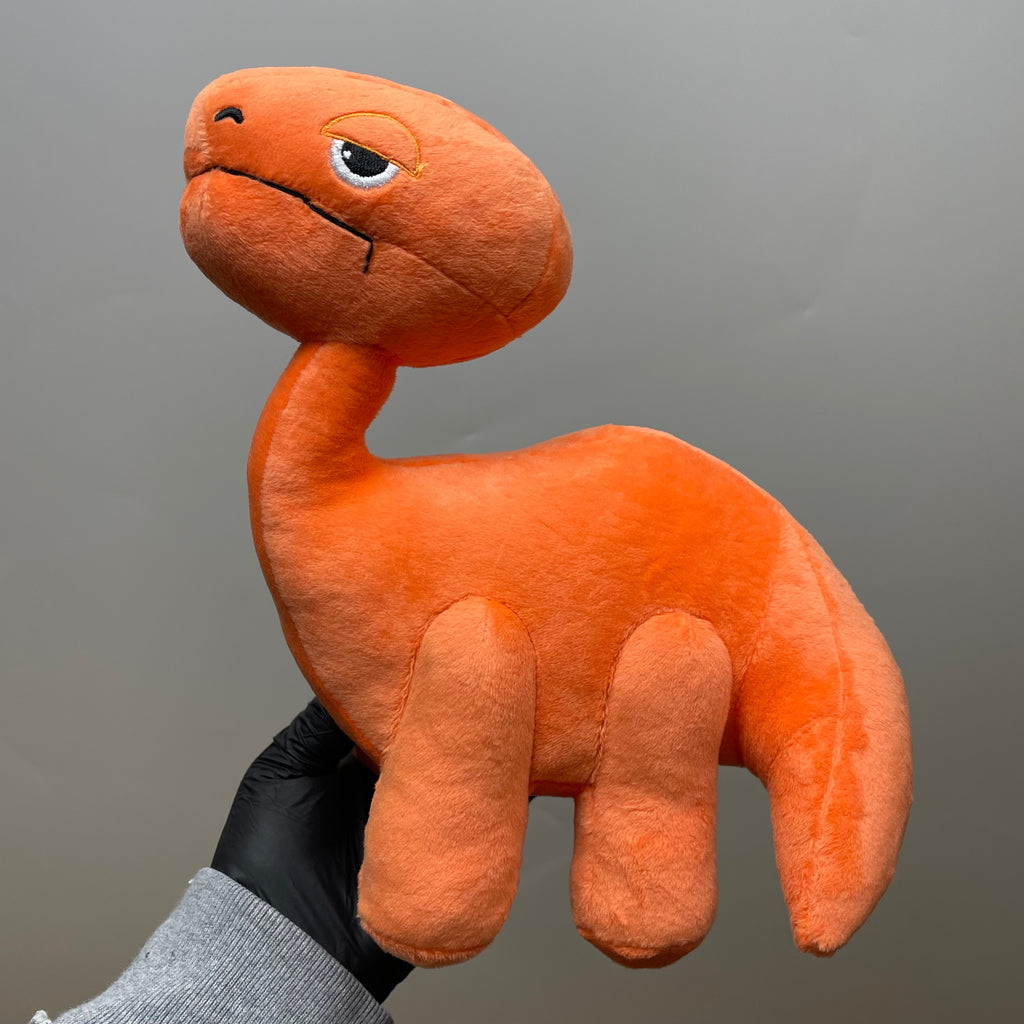 Elbo - Mini peluche Brontsaurus naranja