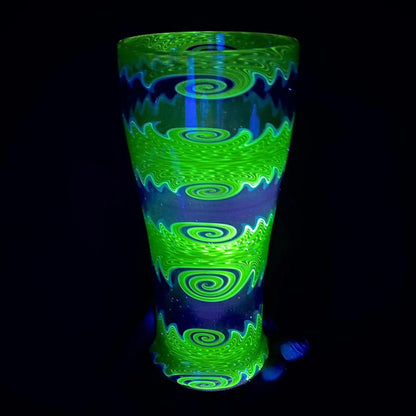 Erik Anders - Fully Worked Purple And Green Wig Wag Cup