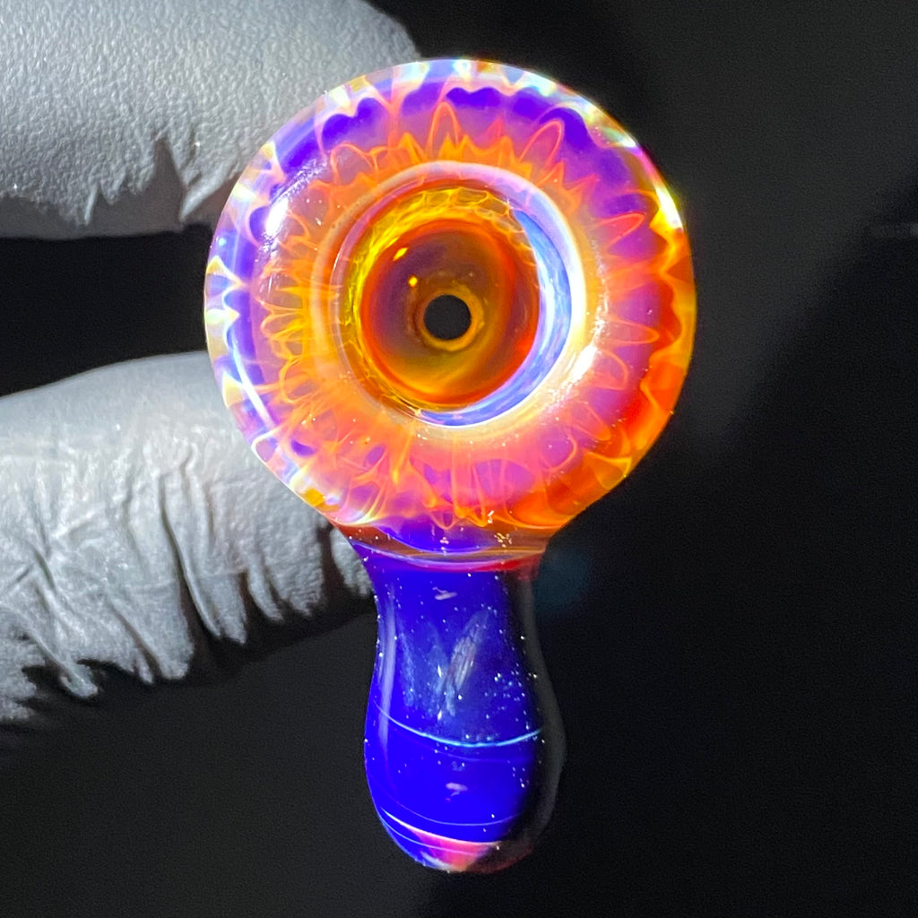 Beak Glass  -  Amber Purple 14mm Slide