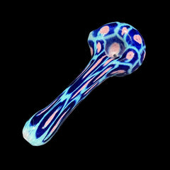 Hoffman Glass - Blue Funky Leopard Spoon