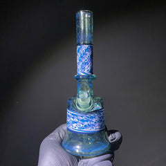 Glass By Bures - Blue Whirlpool Mini Tube