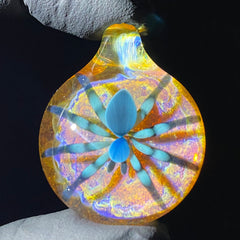 Florin Glass -  Blue Spider Pendant