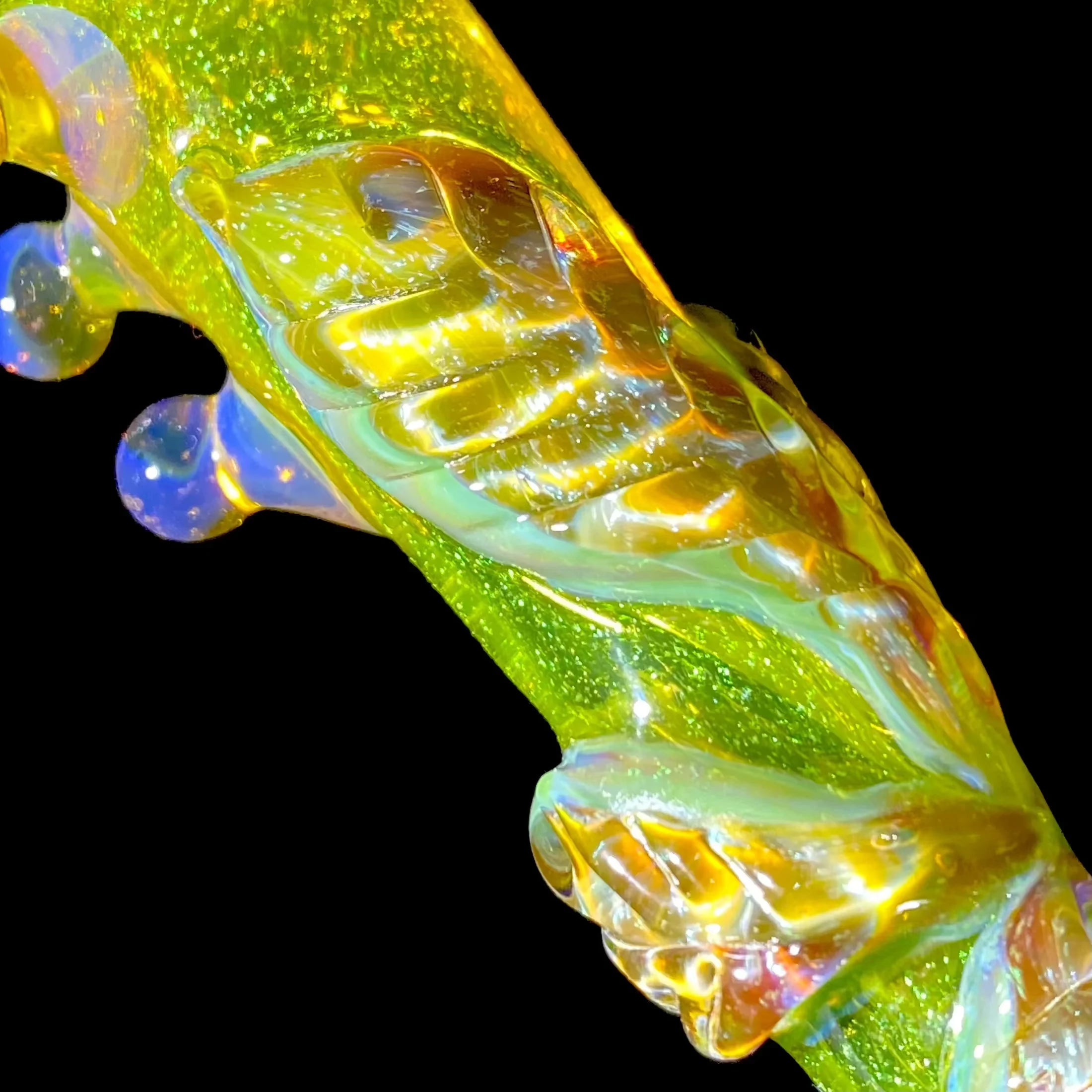 Mr. Gray - Green Dichro Leaf Chillum