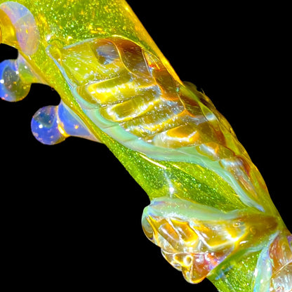 Mr. Gray - Green Dichro Leaf Chillum