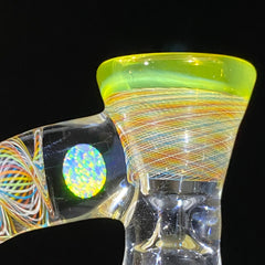 Pho Sco - Rainbow Retti & Lemon Drop Horned Opal 14MM Slide
