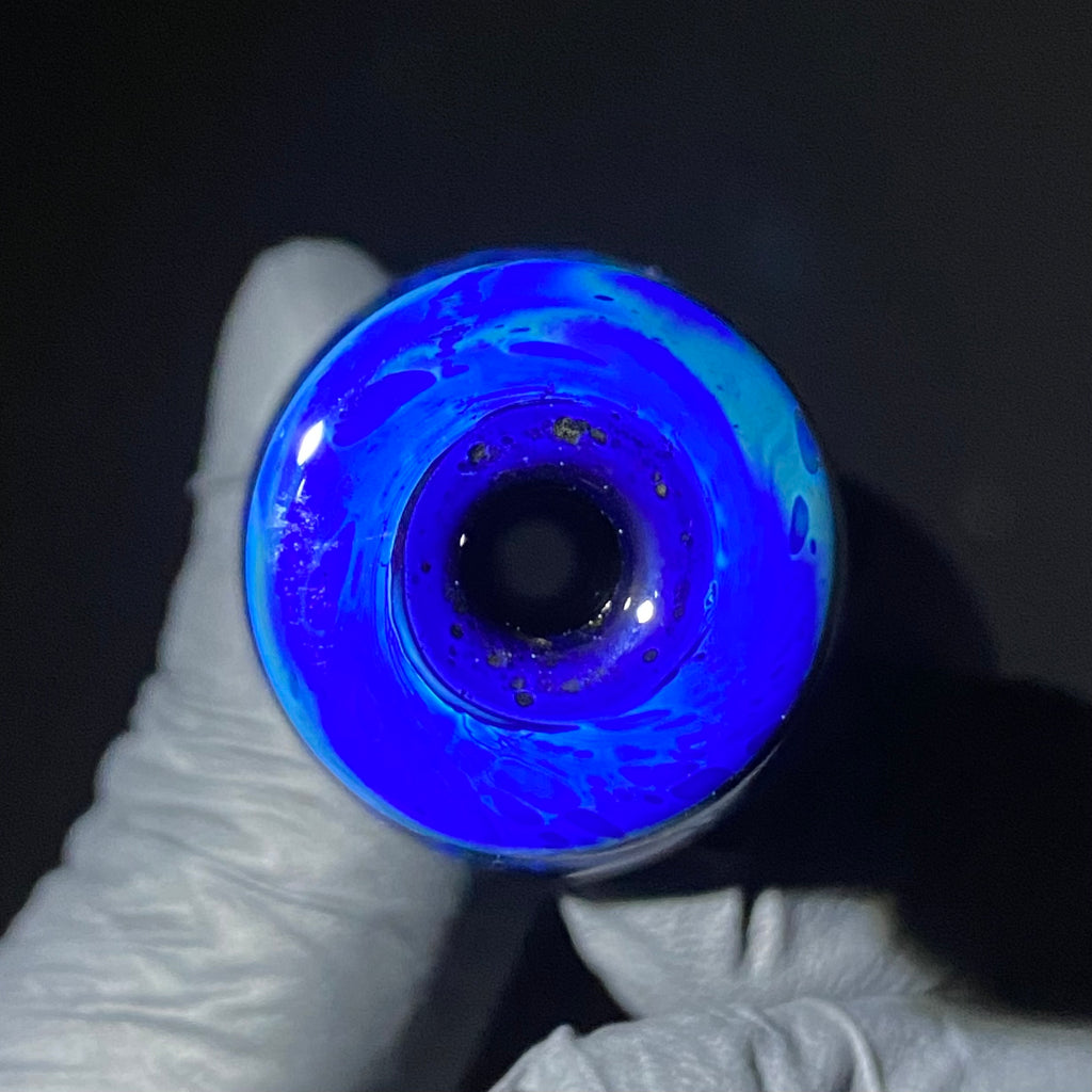 Beak Glass  -  Intense Blue Green Bubble Cap