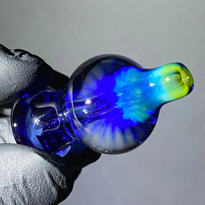 Beak Glass - Blue Dream & Northstar Yellow Bubble Cap