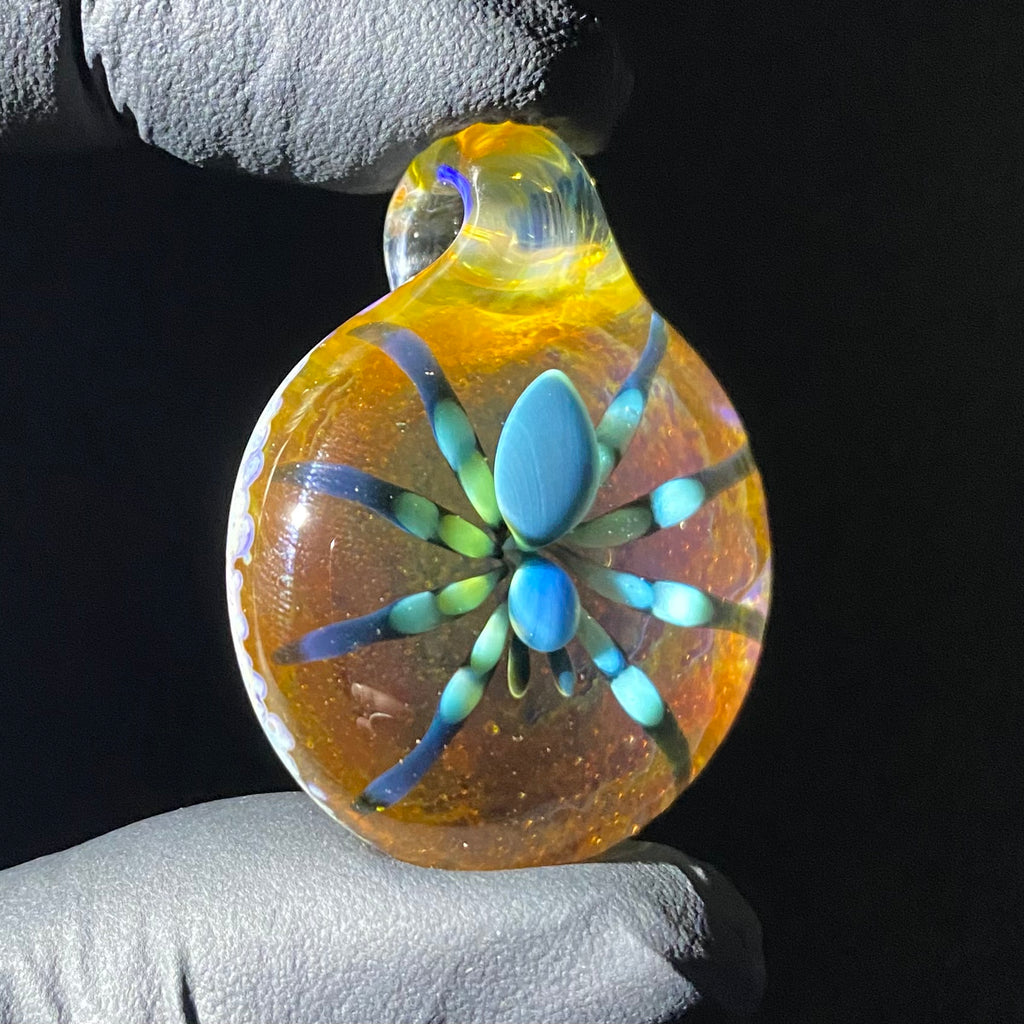 Florin Glass - Colgante Araña Azul