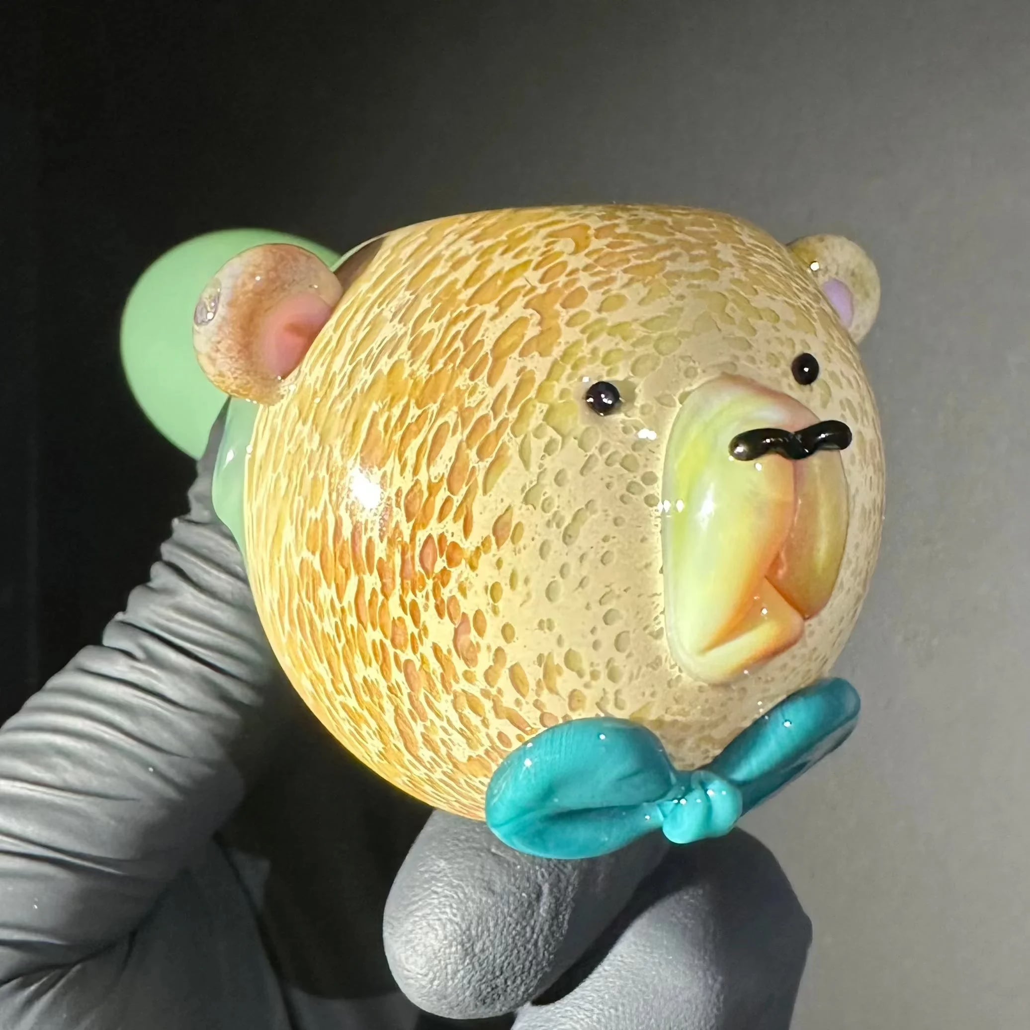 Trina Caterina - Tourquise Tie Tan Bear Spoon