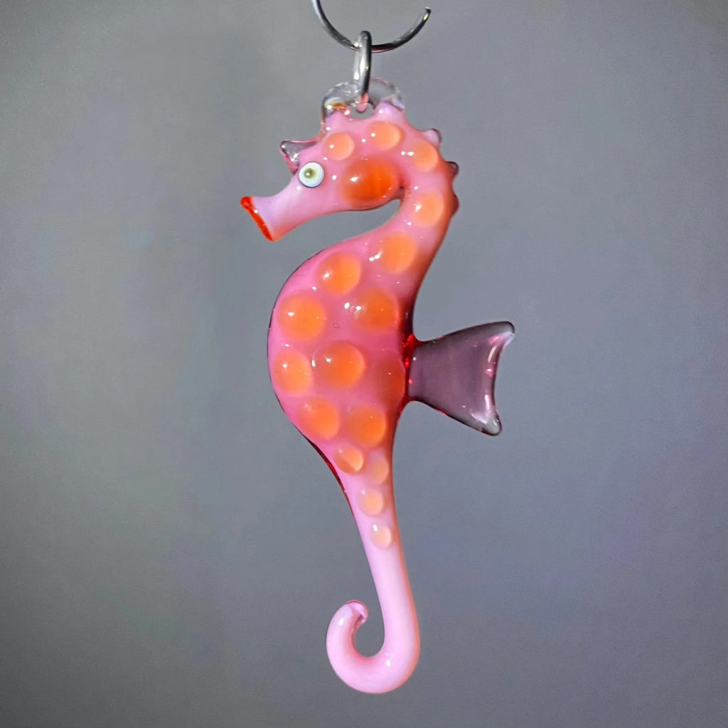 2022 Ornament Drop: Florin Glass - Pink Seahorse