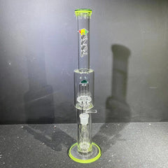 Toro Glass - Tubo de flores de tamaño completo Sunset Slyme & Atlantis Circ To Circ