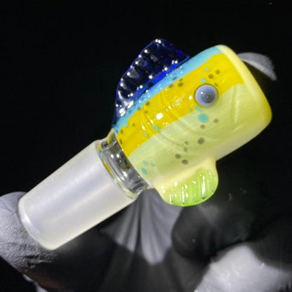 603 Glass - Mahi Mahi 18mm Slide