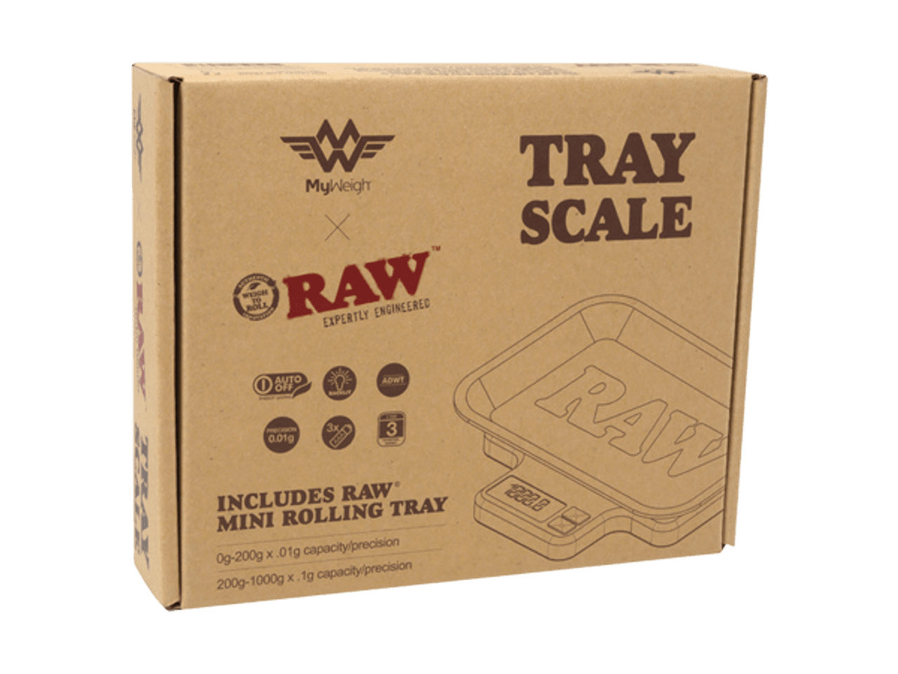 RAW x My Weigh - RAW Tray Scale